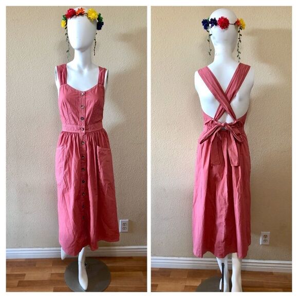 La Vie Rebecca Taylor Sleeveless Poplin Dress - Picture 2 of 8